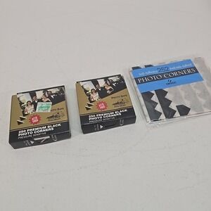 Pioneer Premium Black Photo Corners 693pcs Total